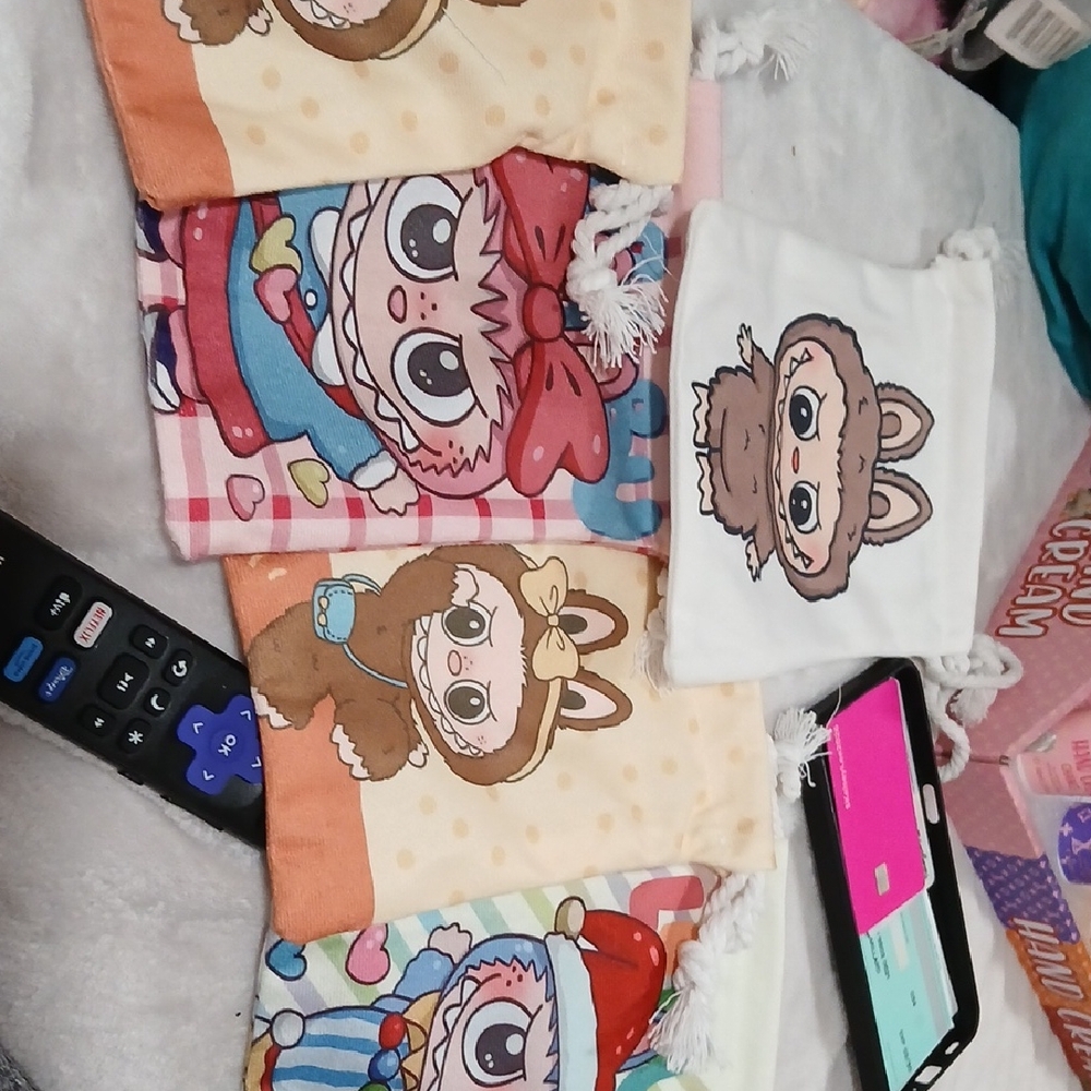 Cute Cartoon Animal Drawstring Pouches - Multicolor